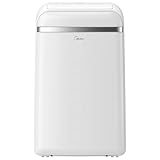 Midea Mobiles Klimagerät MPD-12CRN7, 12000 BTU 3,5kW, Kühlen&Ventilieren&Entfeuchten, Raumgröße bis 117m³(43㎡), Mobile Klimaanlage mit Abluftschlauch