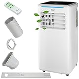 Klimaanlage 3in1 wifi mobil Fensterabdichtung mit Abluftschlauch Fernbedienung 24h Timer 12.000 BTU 3 Modi Portable Klimaanlage Klimagerät Klima Anlage Air Conditioner (9.000 BTU)