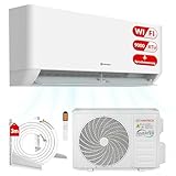 Split Klimaanlage 9000 BTU HANTECH H-PRO Heiz-&Kühlfunktion, Luftfilter, WIFI, Montagematerial