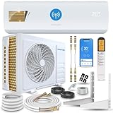 Danyon Split Klimaanlage Quick Connect - 12000 BTU (3,4 kW) - Inverter Klimagerät mit Heizfunktion, WiFi und App - bis 55qm - sehr leise - 5m Kupferleitung, Kältemittel R32, Montageset