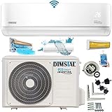 DIMSTAL 12000 BTU 3,6kW ULTRA - Split Klimaanlage + Heizung ECO Smart WiFi Self-Clean Super-Ioniser Follow Me komplett Set leise inkl. 3m Leitungen